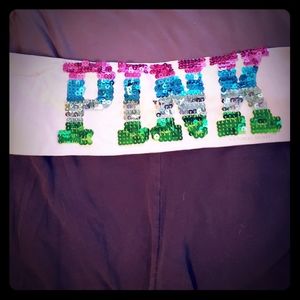 PINK cropped leggings